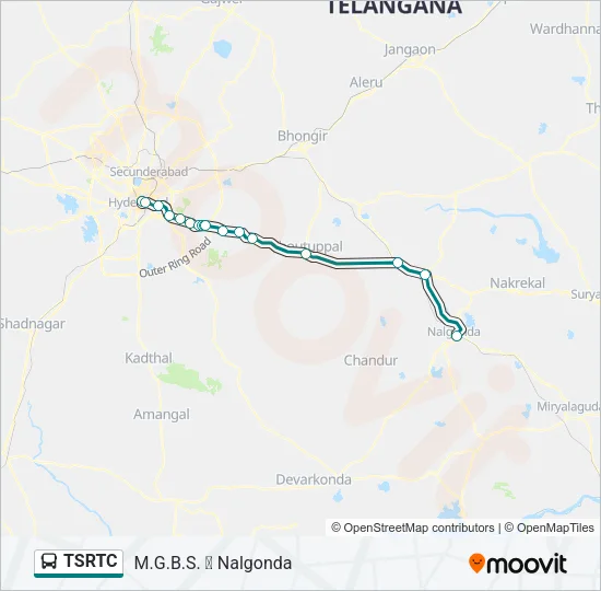 TSRTC Bus Line Map