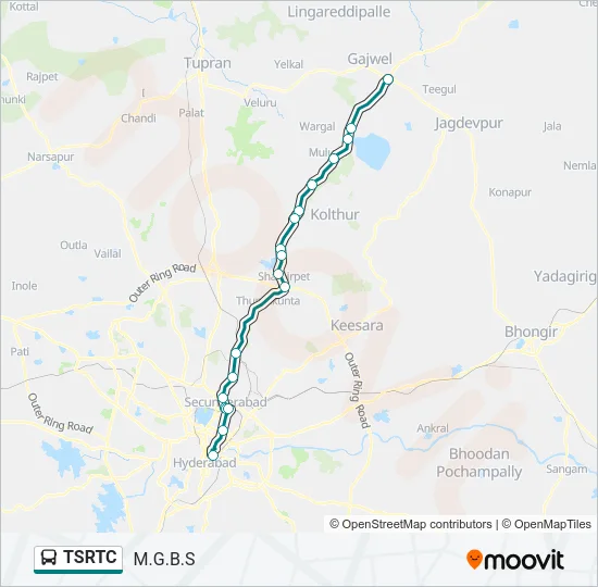 TSRTC Bus Line Map