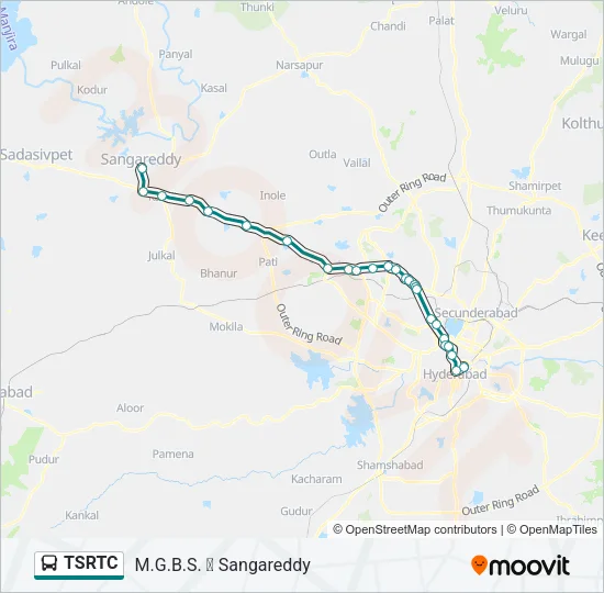 TSRTC Bus Line Map