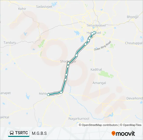 TSRTC Bus Line Map
