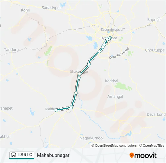 TSRTC Bus Line Map