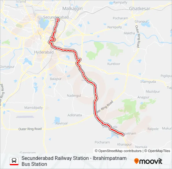 1D/277 Bus Line Map