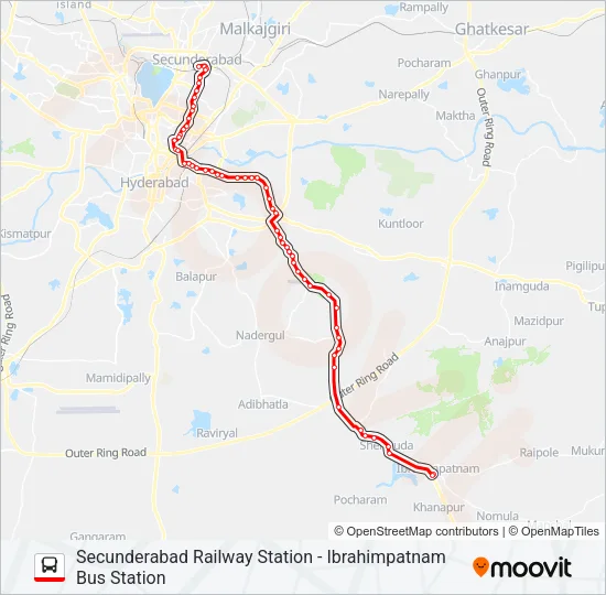 1D/277 Bus Line Map