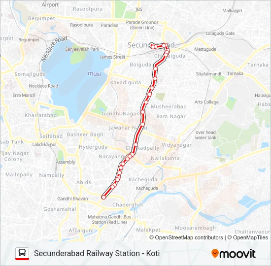 1 Bus Line Map