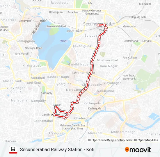1 Bus Line Map