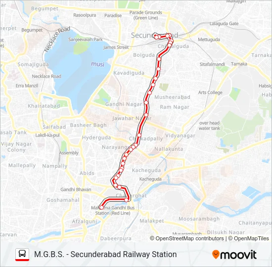 1 Bus Line Map
