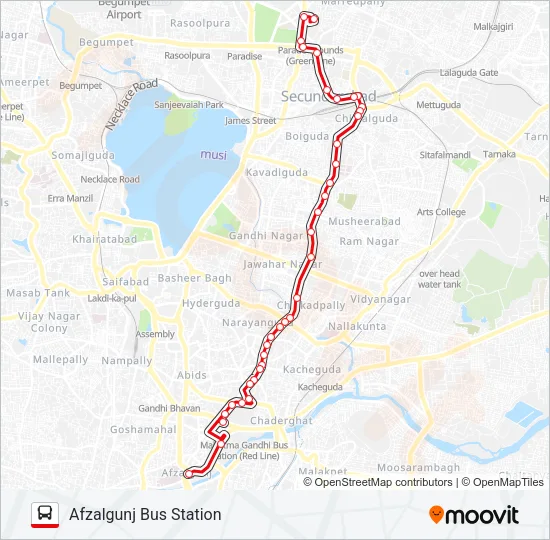 1 Bus Line Map