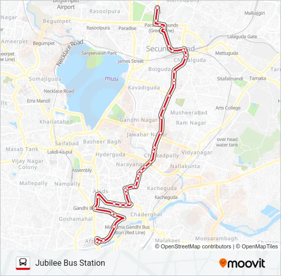 1 Bus Line Map