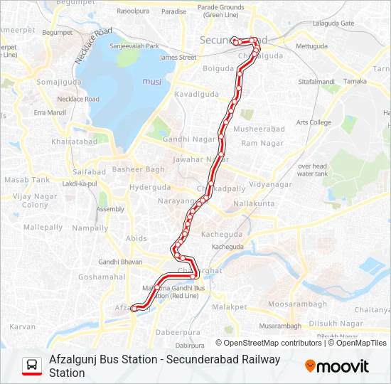 1 Bus Line Map