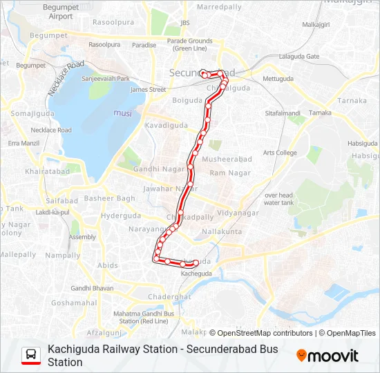 1 Bus Line Map