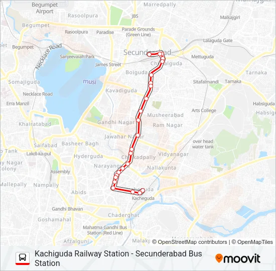 1 Bus Line Map
