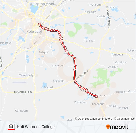 277D bus Line Map