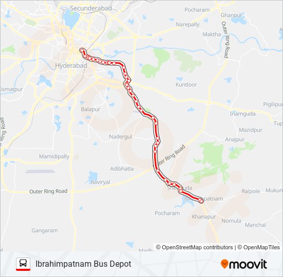 277D bus Line Map