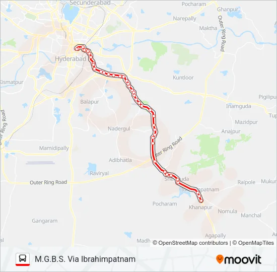 277K Bus Line Map