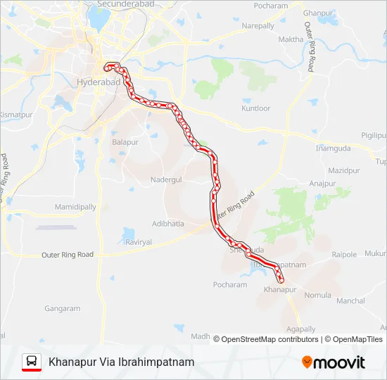 277K Bus Line Map