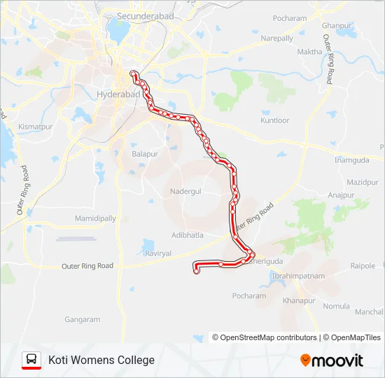 277K Bus Line Map