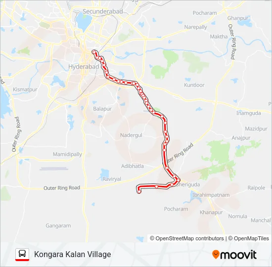 277K Bus Line Map