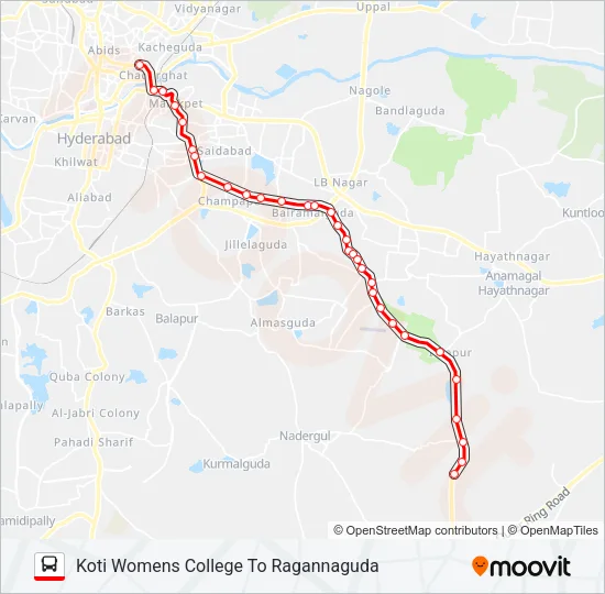 277M Bus Line Map