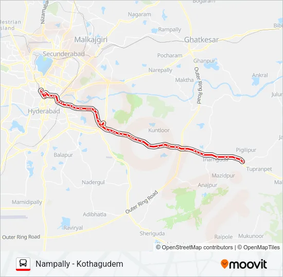 206 Bus Line Map