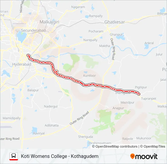 206 Bus Line Map