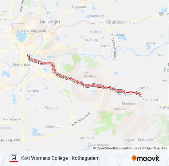 206 Bus Line Map