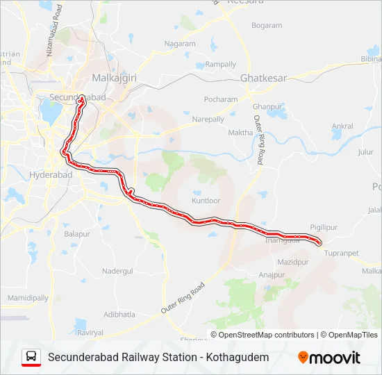 206 Bus Line Map