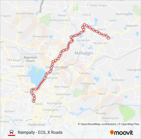 37N Bus Line Map