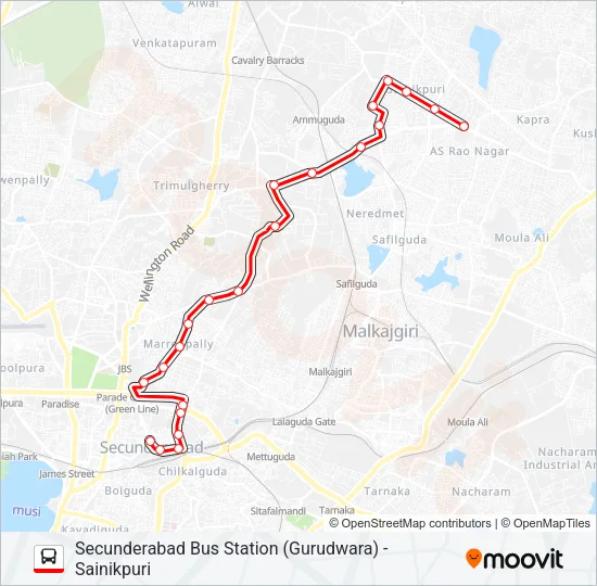 37S Bus Line Map