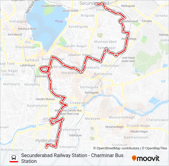 57S Bus Line Map