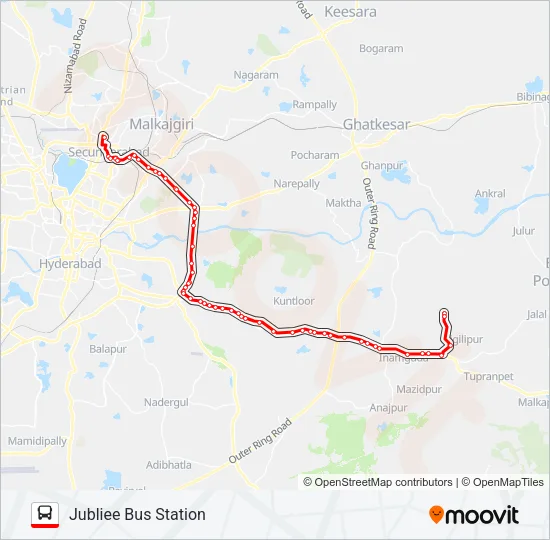 290U/463 Bus Line Map