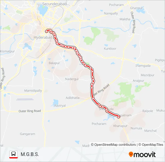 277 Bus Line Map