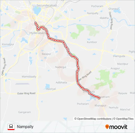 277 Bus Line Map