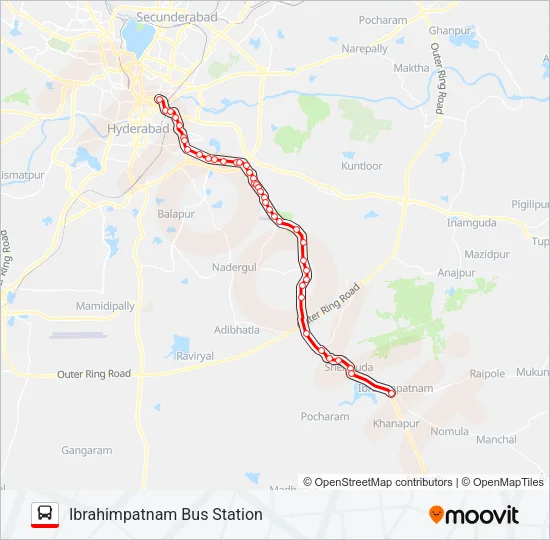 277 Bus Line Map