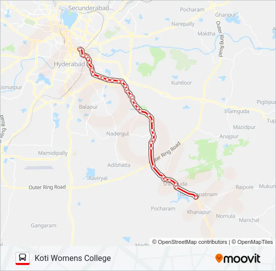 277 Bus Line Map