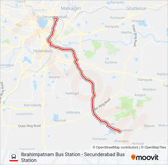 1D/277D Bus Line Map