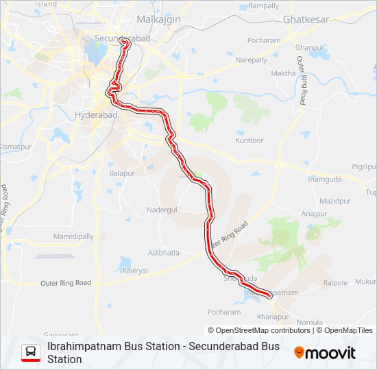 1D/277D Bus Line Map