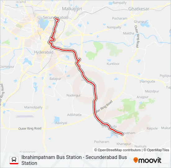 1D/277D Bus Line Map