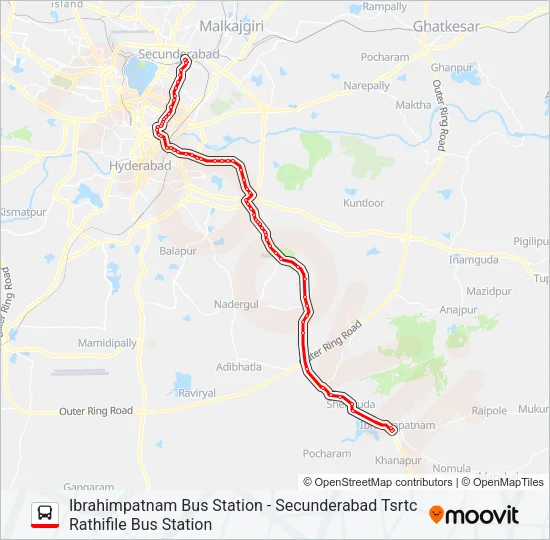 1D/277D Bus Line Map