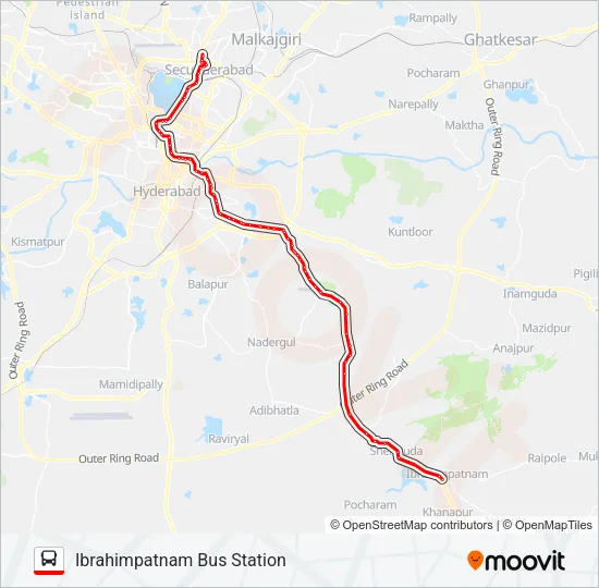277/102 Bus Line Map