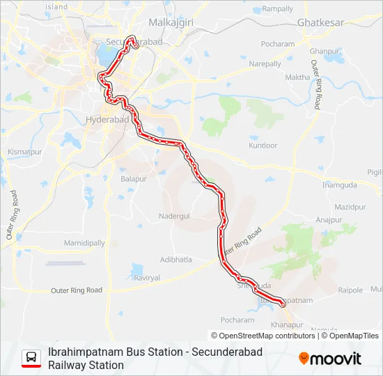277/102 Bus Line Map