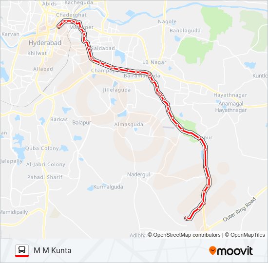 277M bus Line Map