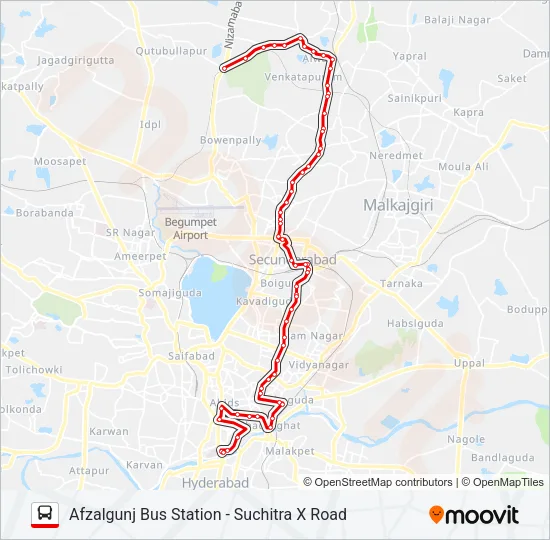 1/25S Bus Line Map