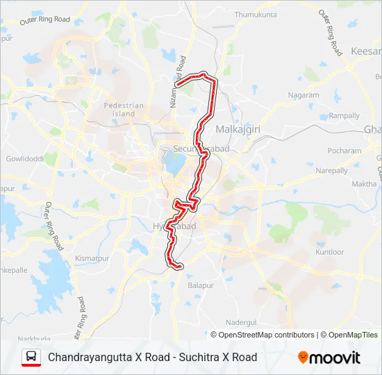 1P/25S Bus Line Map