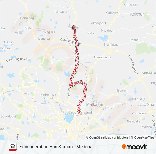 25S/229 Bus Line Map
