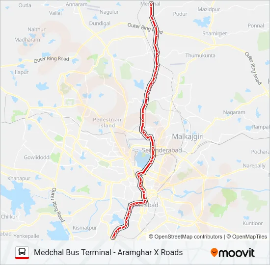 1Z/229 Bus Line Map