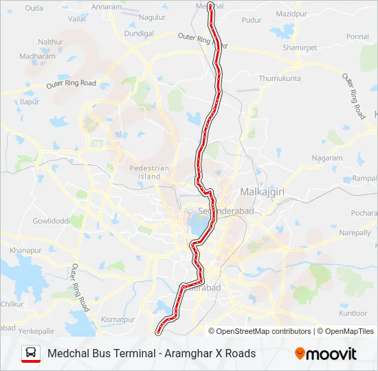 1Z/229 Bus Line Map