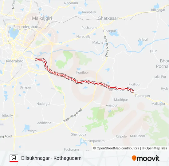 206 Bus Line Map