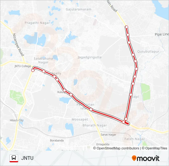 207 Bus Line Map