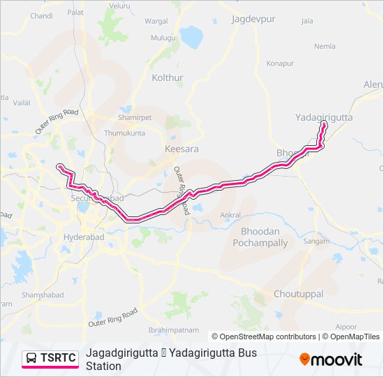 TSRTC bus Line Map