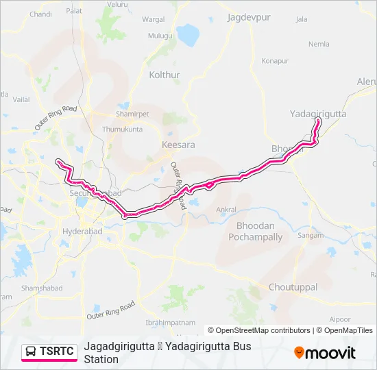 TSRTC Bus Line Map